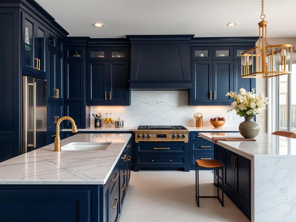 Luxury Navy Kitchen